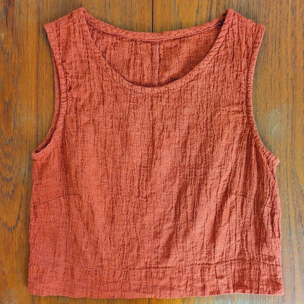 Elizabeth Suzann Petra Crop Terra Linen Gauze - Picture 8 of 10